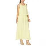 DG2 by Diane Gilman Mixed Media Easy Tank Maxi Dress