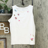 Lemon Way Women's Perfect Pima Butterfly Tank Top White Plus 1X