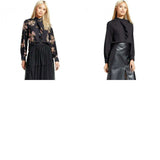Who What Wear Women's Long Sleeve Button Up Dinner Blouse
