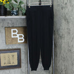 AnyBody Women's Cozy Knit Ribbed Jogger Pants Black XS Tall