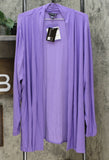 Antthony Women's Plus Size Long Sleeve Flowy Jersey Knit Cardigan