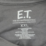 E.T. Women's Universal Studios Short Sleeve Graphic T-Shirt Tee Gray XXL