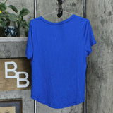 NWT JM Collection Petite Short Sleeve Shirttail Hem Knit Top. 88144UL477 PL