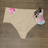 Maidenform Self Expressions Women's Shaping Thong SES080 Beige L