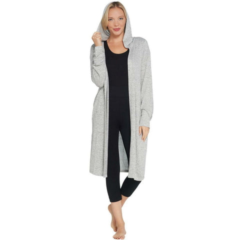 AnyBody Women's Brushed Hacci Knit Wrap Duster Cardigan