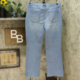 DG2 by Diane Gilman Virtual Stretch Bootcut Jeans Chambray 12 Petite