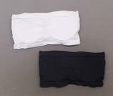 Rhonda Shear 2 Pack Underwire Bandeau Bras Removable Pads Black/ White Plus 3X