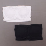 Rhonda Shear 2 Pack Underwire Bandeau Bras Black / White Medium