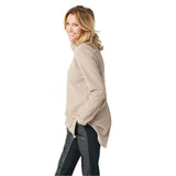 Attitudes by Renee Plus Button Front Back Zipper Textured Tunic Top