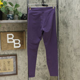 Fila Women's Cotton Blend High Waisted 7/8 Leggings Gothic Grape Small