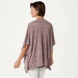 LOGO by Lori Goldstein Women's Plus Size Striated Sweater Shrug & Tank Twinset