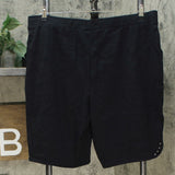 Quacker Factory Women's Set Of Two Sparkle And Shine Knit Shorts