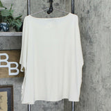Alfani Plus Size Satin Blocked Dolman Sleeve Knit Top