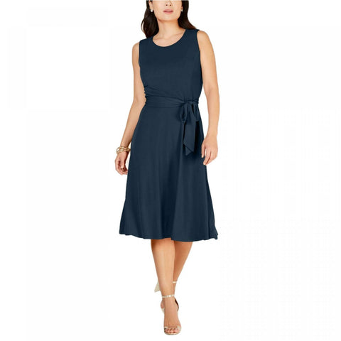 NWT Charter Club Women's Tie Waist Midi Dress