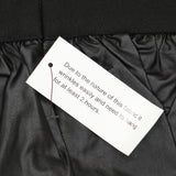 G BY GIULIANA Womens Plus Size Black Label Faux Leather Ruffle Skirt