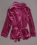 Ava & Viv Women's Plus Size Belted Velour Jacket