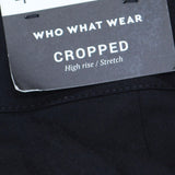 Who What Wear Women's Skinny Crop Pant Black 4 P-W041