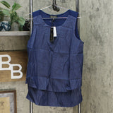 DG2 by Diane Gilman Women's Mixed Media Easy Tank Top