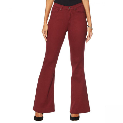 DG2 by Diane Gilman Women's Tall Virtual Stretch Flare Jeans