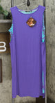 IMAN Women's Boho Chic Sleeveless Layered Knit Midi Dress