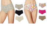 Rhonda Shear 3 Pack Women's Solid And Print Invisible Body Brief Panties