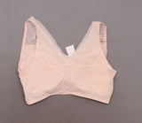 Rhonda Shear Plus Size Striped Mesh Leisure Bra With Removable Pads