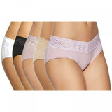 Gloria Vanderbilt Women's 5 Pack Full Coverage Hipster Panties