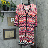 Colleen Lopez Women's Chevron Duster Cardigan Sweater