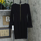 Calvin Klein Women's Petite Ruffled-Sleeve Sheath Dress