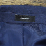 JF J.Ferrar Men's Slim Fit 2-Button Suit Coat Jacket Dark Blue Texture 42S