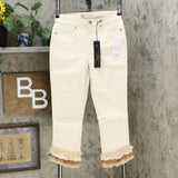 NWT DG2 By Diane Gilman Womens Virtual Stretch Layered Crop Jean. 705384 8