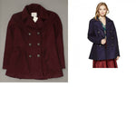 A New Day Women's 6 Button Double Pleat Pea Coat Peacoat