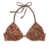 Shade & Shore Women's Tiger Lightly Lined Triangle Bikini Top