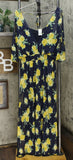 Nina Leonard Women's Printed Powermesh Maxi Dress