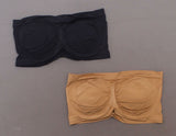 Rhonda Shear Plus Size 2 Pack Underwire Bandeau Bras with Removable Pads