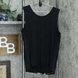 Colleen Lopez Women's Mixed Media Tank Top Black XL