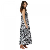 Denim & Co. Women's Perfect Jersey A-Line Maxi Dress With Keyhole Detail