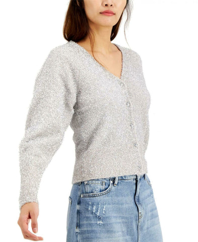INC International Concepts Women's Shine Cardigan Sweater