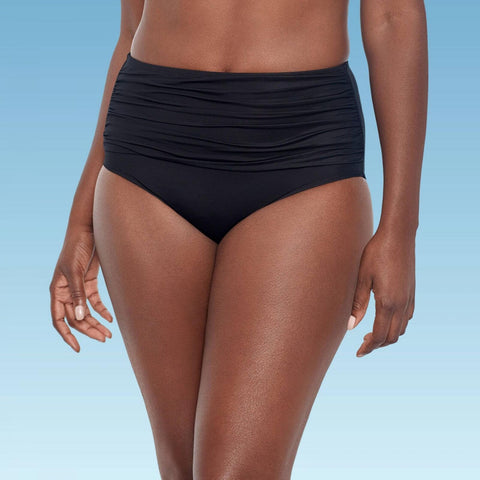 Dreamsuit By Miracle Brands Slimming Control Shirred High Waist Bikini Bottom