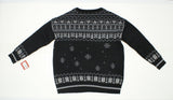 Mossimo Women's Reindeer Pattern Pullover Sweater Black Large