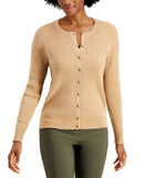 Charter Club Women's Cable Knit Button Up Cardigan Sweater