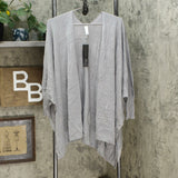MarlaWynne Women's Plus Size Matte And Shine Knit Cardigan