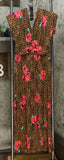 IMAN Women's Petite Boho Chic Knit Maxi Dress With Head Wrap