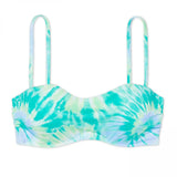 Shade & Shore Women's Tie Dye Light Lift Bralette Bikini Swim Top