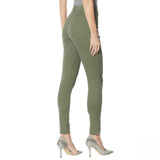 DG2 by Diane Gilman Women's Virtual Stretch Ultra Skinny Jeans Olive 10