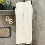 A New Day Women's Mid Rise Wide Leg Pull-On Pants Small Cream
