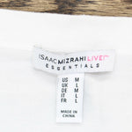 Isaac Mizrahi Live! Essentials Cropped Cardigan White Medium