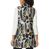 Slinky Brand Women's Jacquard Duster Vest With Pockets