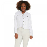 NWT Susan Graver Women's Stretch Twill Jean Jacket. A305883 X-Small