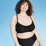 Xhilaration Women's Plus Size Shirred Underwire Bikini Top